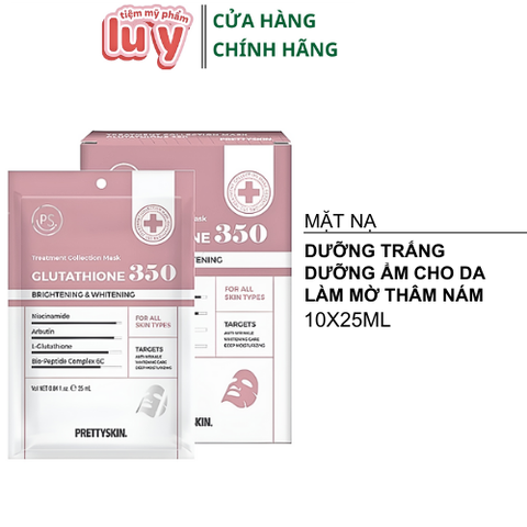 Mặt Nạ PRETTYSKIN Treatment Collection Mask - Glutathione 350 [Hàng Công Ty + Full VAT]