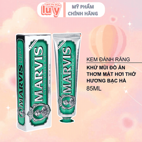 Kem Đánh Răng Marvis Màu Xanh Lá Hương Bạc Hà 85ml