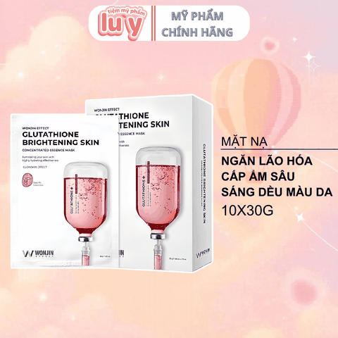 [Hộp 10 Miếng] Mặt NạWonjin Đỏ Ngăn Ngừa Lão Hóa