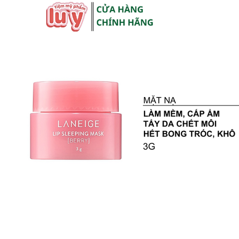 [Mini] Mặt Nạ ngủ ủ môi Laneige 3g