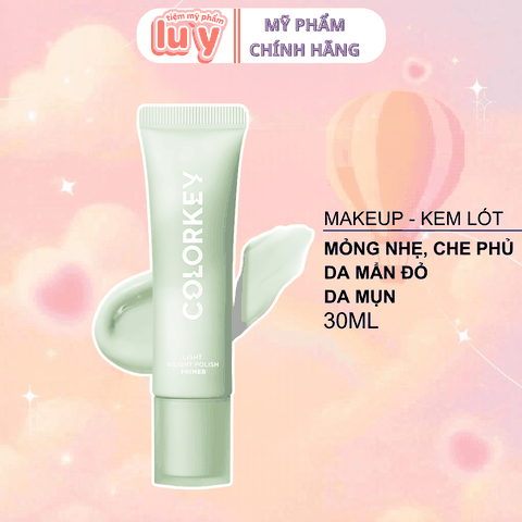 Kem Lót Colorkey 30G #02 Xanh Hiệu Chỉnh Màu Da