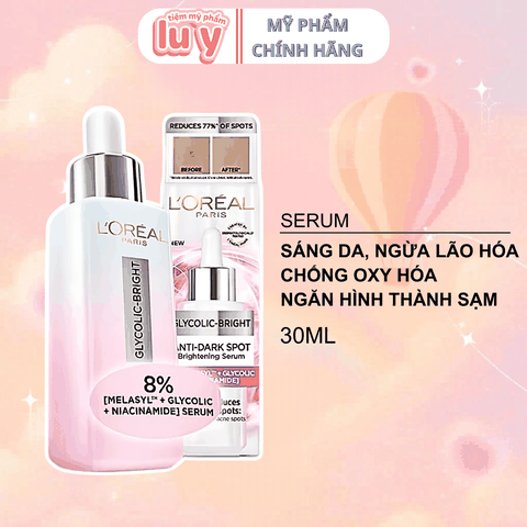 Serum LOreal Hồng Sáng Da, Mờ Thâm Mụn 30ml