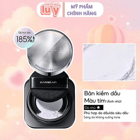 Phấn Phủ Bột Carslan 8G - Kiềm Dầu Màu Tím