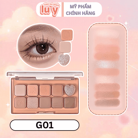 Bảng Phấn Mắt 10 Ô Gogo Tales #G01