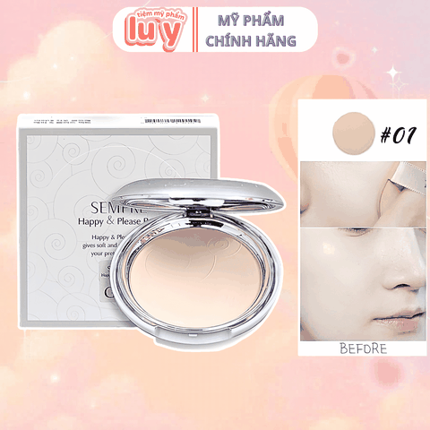 Phấn Phủ Geo Trắng 01 - Da Dầu - Tone 01 - Trắng