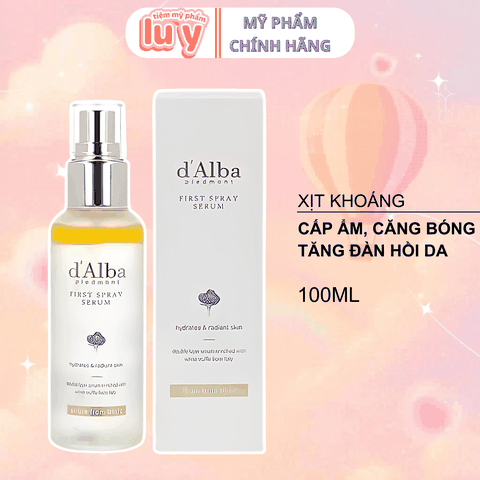 [Dalba] Serum Dạng Xịt d'Alba Màu Vàng First Spray