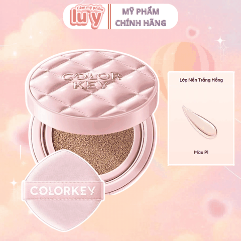 Phấn Nước COLORKEY Cushion Chống Nắng SPF 50+PA++++ P1 - Trắng Hồng