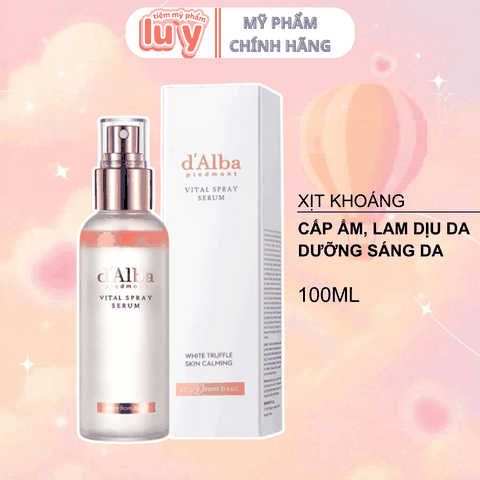 [Dalba] Serum d'Alba Màu Hồng White Truffle Vital Spray 100ml