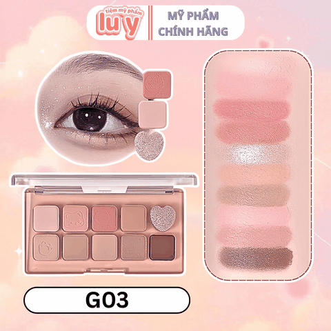 Bảng Phấn Mắt 10 Ô Gogo Tales #G03