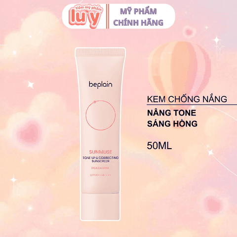 Kem Chống Nắng Beplain Nâng Tone Hồng Đào 50ml