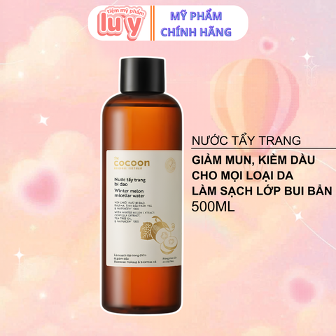 Nước Tẩy Trang Cocoon Bí Đao 500ml