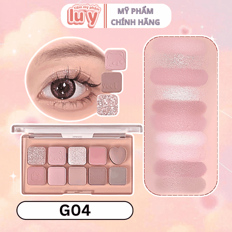 Bảng Phấn Mắt 10 Ô Gogo Tales #G04