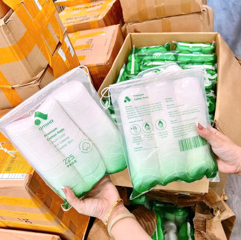 Bông Tẩy Trang Amiha [Hàng Cty - Free VAT]