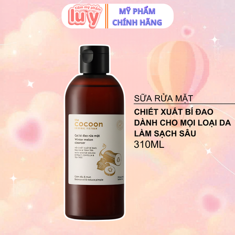 Sữa rửa mặt dạng Gel bí đao rửa mặt cocoon 310ml