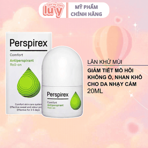 Lăn khử mùi Perspirex 20ml #Comfort - Da Nhạy Cảm