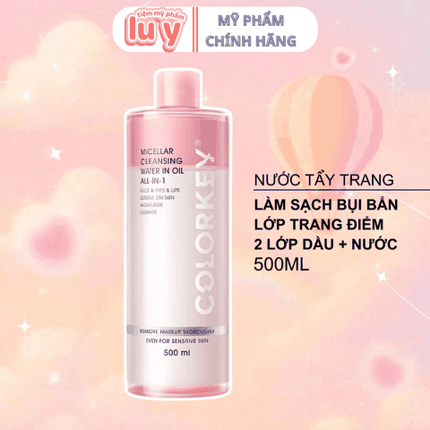 Nước Tẩy Trang 2 Lớp Colorkey Luminous Micellar Cleansing Water In Oil All-In-1 500ml
