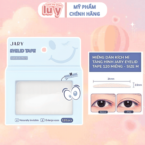 Miếng Dán Kích Mí Jary Eyelid Tape 120 Miếng #Size M