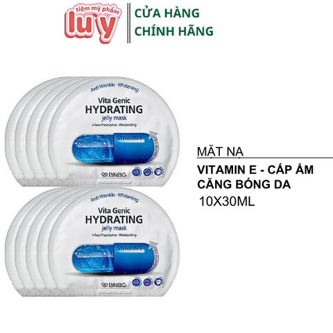 Hộp 10 Mặt Nạ BNBG Vita Genic Xanh Dương Cấp Ẩm