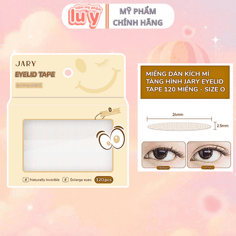 Miếng Dán Kích Mí Jary Eyelid Tape 120 Miếng #Size O
