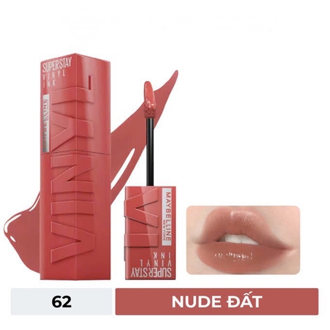 Son Kem Bóng Maybelline #62 Irresistible - Nude Đất [Cty - Full VAT]