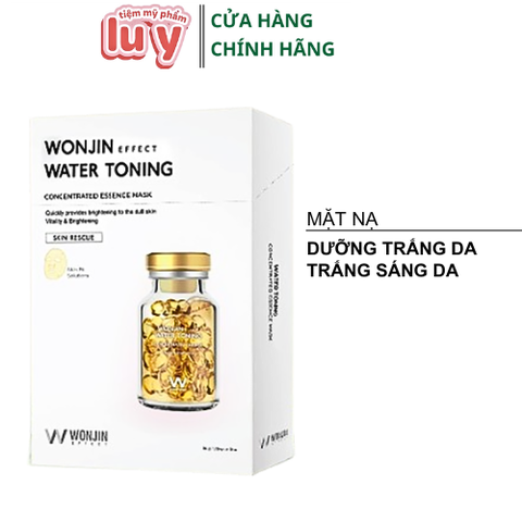 Hộp 10 Mặt Nạ Wonjin Vàng Trắng Da