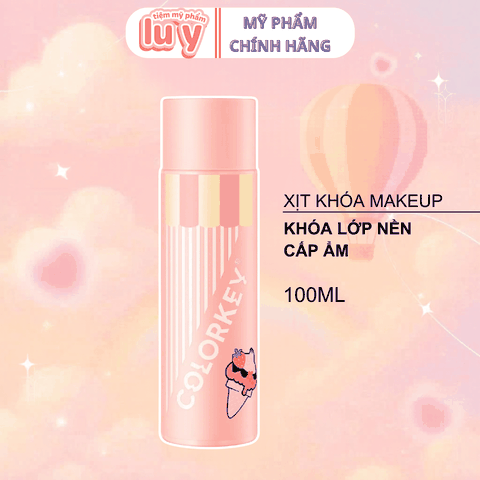 Xịt Khoá Makeup Colorkey Hồng Ice Cream 100ml