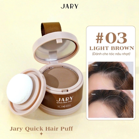 Phấn Chấm Hói JARY Quick Hair Puff #03 Light Brown