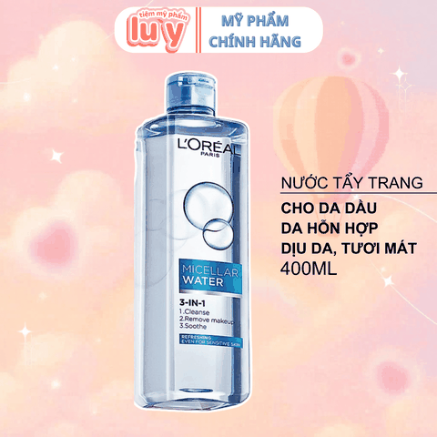 Nước Tẩy Trang Loreal Xanh Nhạt Thoáng Mát 400ml