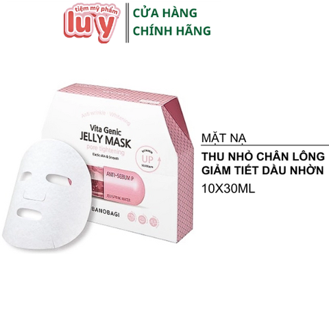 Hộp 10 Mặt Nạ Banobagi Vita Genic Hồng Se Khít Chân Lông