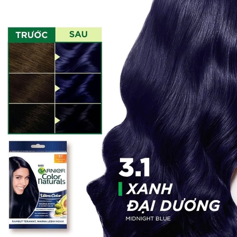 Nhuộm Tóc Garnier #3.1 Xanh Đại Dương