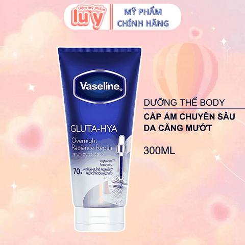 Sữa Dưỡng Thể Vaseline Gluta 70X Xanh Cấp Ẩm 300ml