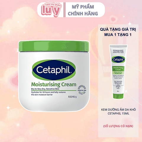 Kem Dưỡng Ẩm Cetaphil Dịu Lành Cho Da Nhạy Cảm 453g