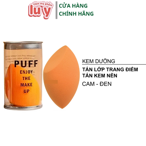 Mút tán nền cam Puff (cam)