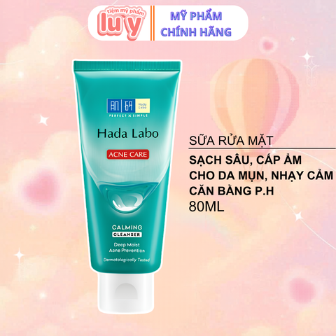 Sữa Rửa Mặt Hadalabo Xanh Lá 80g - Da Nhạy Cảm