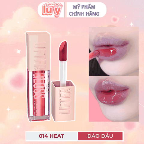 Son Bóng Maybelline Lifter Gloss 4.5ML #014 Heat - Đào Dâu