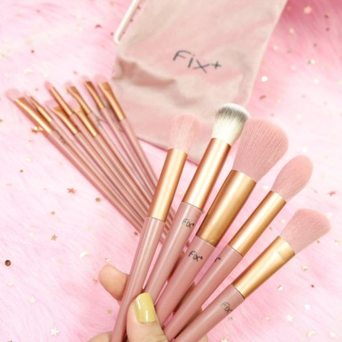 Bộ cọ Fix trang điểm 13 cây -  xanh