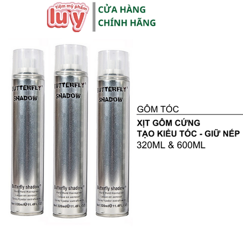 Gôm xịt tóc nam BUTTERFLY SHADOW 320ML