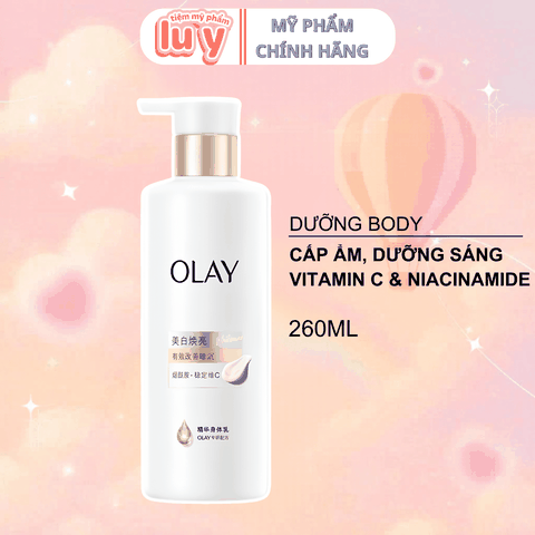 Sữa Dưỡng Thể Olay Sáng Da Với Niacinamide & Vitamin C 260g
