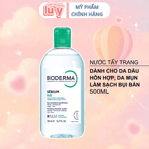 Nước Tẩy Trang Bioderma Xanh Cho Da Dầu 500ml