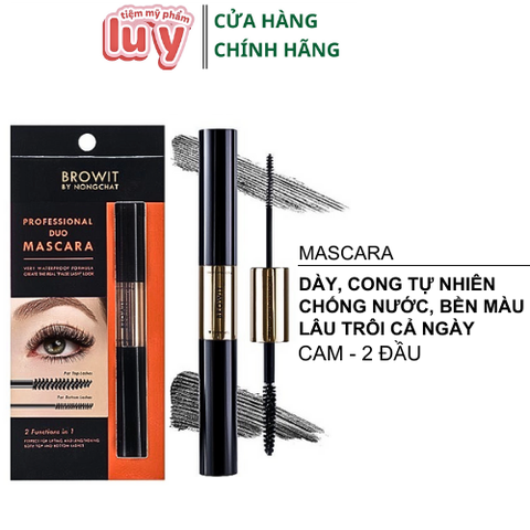 Chuốt mi Browit Nongchat 2 đầu - Cam