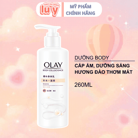 Sữa Dưỡng Thể Olay Tinh Chất Cấp Ẩm B5+ 260g - Hương Anh Đào