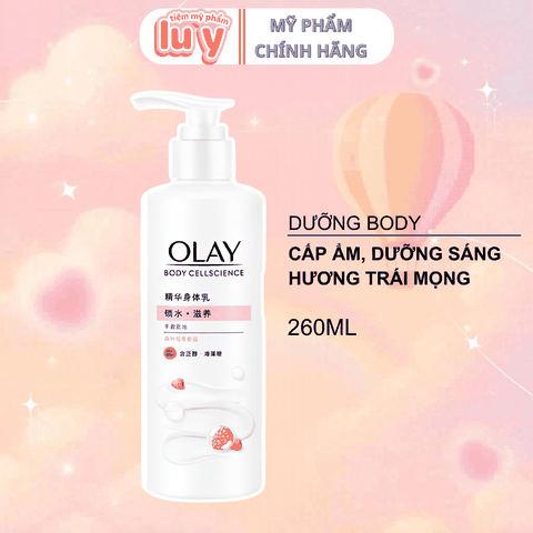 Sữa Dưỡng Thể Olay Cấp Ẩm, Khóa Ẩm Pro B5+ 260g - Hương Trái Mọng