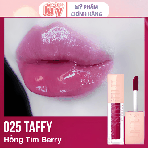 Son Bóng Maybelline Lifter Gloss 4.5ML #025 Taffy - Hồng Tím Berry
