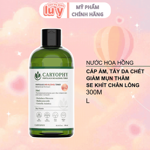 Toner Caryophy Portulaca 300ML - Nước Hoa Hồng Làm Giảm Và Ngăn Ngừa Mụn