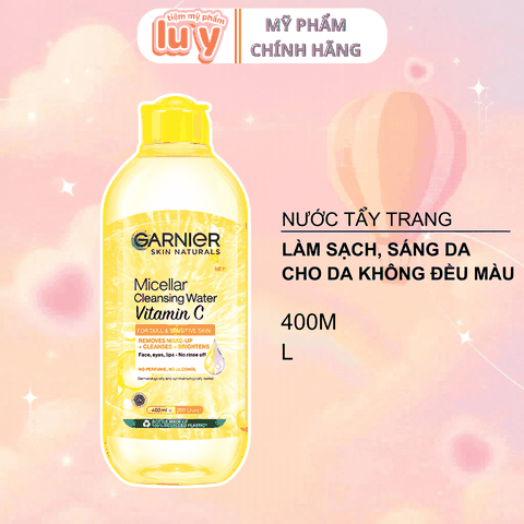 Nước Tẩy Trang Garnier Vitamin C Sáng Da 400ml