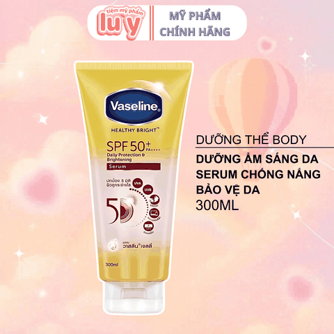 Sữa Dưỡng Thể Vaseline Gluta 50X Chống Nắng 300ml