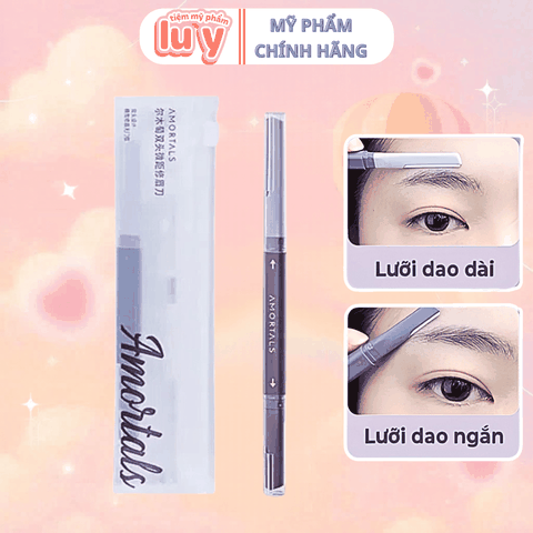 [Túi] Dao Cạo Lông Mày 2 Đầu Amortals
