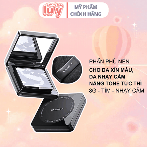 Phấn Phủ Dạng Nén Carslan 8G - Tím Da Nhạy Cảm