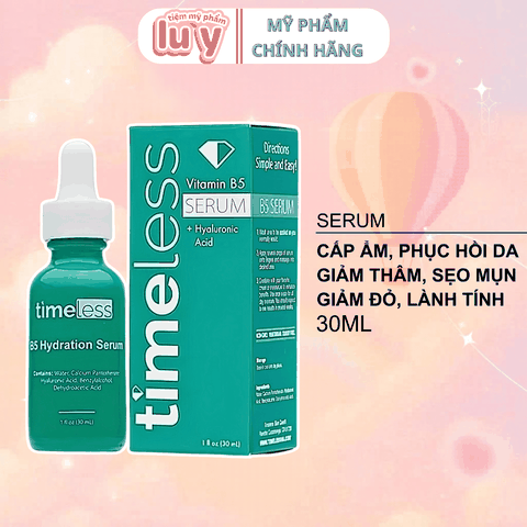 Serum Timeless Vitamin B5 Làm Dịu & Phục Hồi Da 30ml