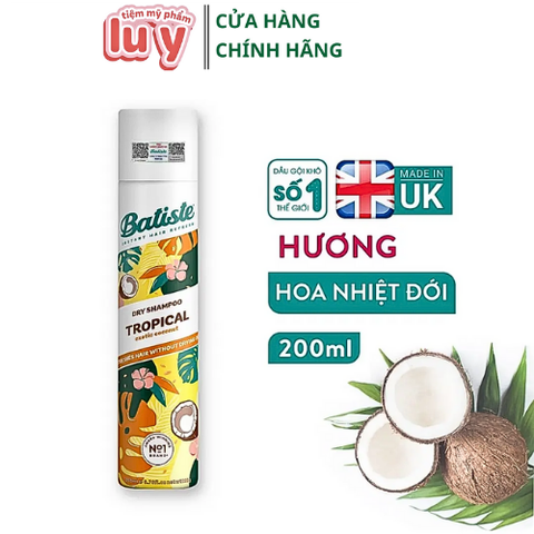 Dầu gội khô batiste - Tropical [Cty - Full VAT]